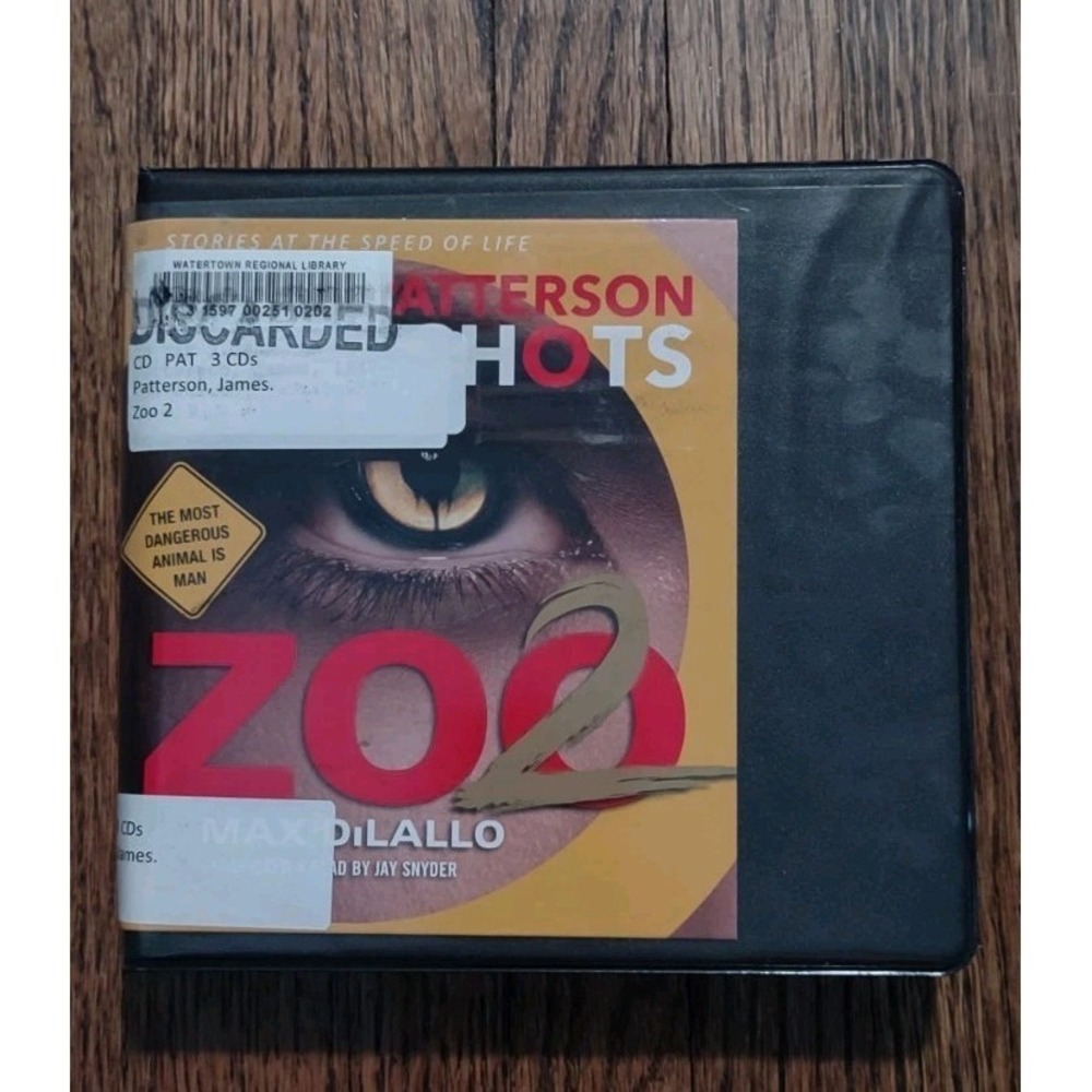 Zoo 2 James Patterson Max DiLallo Audiobook CD 3 Discs BookShots Thriller